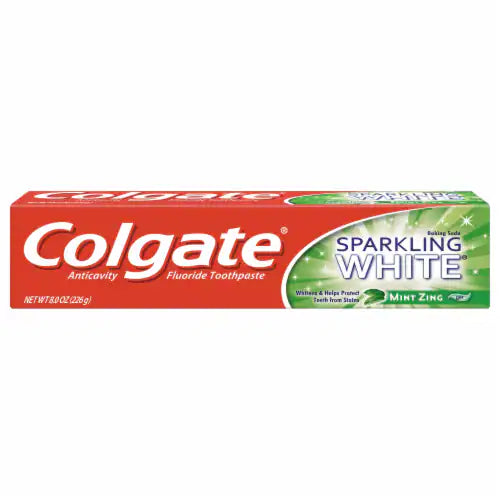 COLGATE TOOTHPASTE 8OZ SPARKLING WHITE MINT