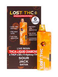 LOST THC THSA LIQUID DIAMOND 6G 5CT GARY SOUR JACK