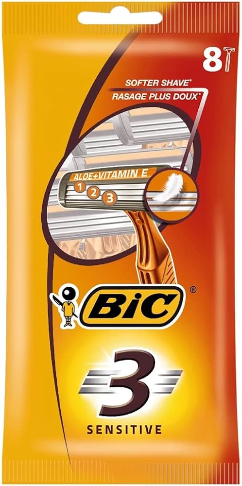 BIC 3 RAZORS SENSETIVE