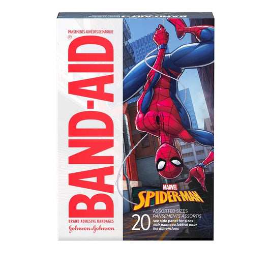BANDAID 20CT SPIDERMAN