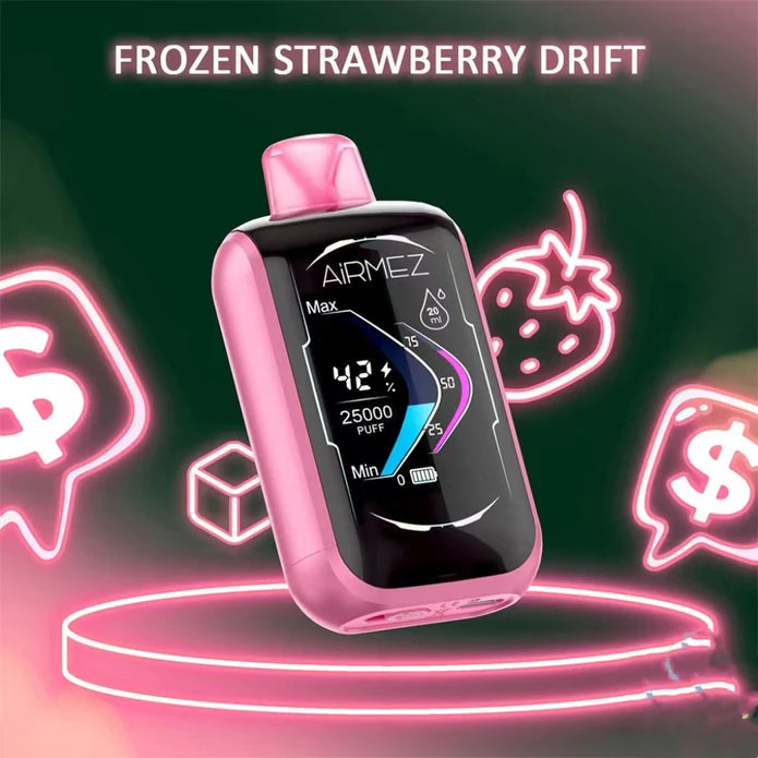 AIRMEZ MATRIX 25000 PUFF 5CT FROZEN STRAWBERRY DRIFT