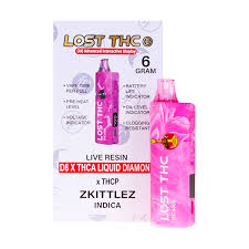 LOST THC LIVE RESIN THCA LIQUID DIAMOND 6G 5CT ZKITTLEZ INDICA