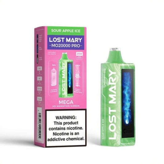 LOST MARY 20K PUFFS 5CT SOUR APPLE ICE