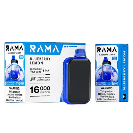 RAMA 16000 PUFFS 5CT BLUEBERRY LEMON