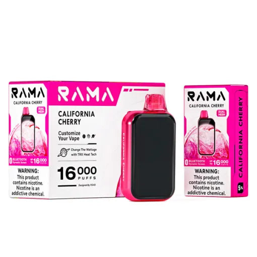 RAMA 16000 PUFFS 5CT CALIFORNIA CHERRY
