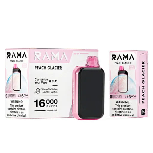 RAMA 16000 PUFFS 5CT PEACH GLACIER
