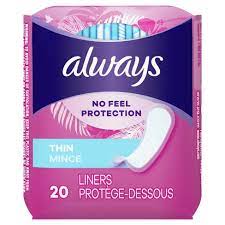 ALWAYS PANT LINER20CT UNSCENTED