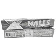 HALLS COUGH DROPS 10CT SILVER MINT