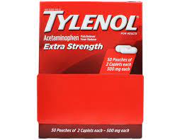 TYLENOL EXTRA STRENGTH 50/2'S