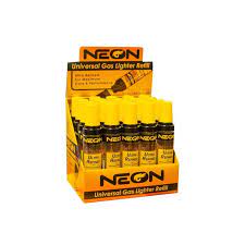 NEON MINI BUTANE GAS LIGHTER FLUID 18ML