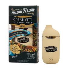 Mellow Fellow - Disposable - 4ML - Live Resin - Creativity Blend - Sour Diesel