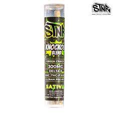 STNR KNOCKOUT BLEND 300MG 12PK PREROLL GREEN CRACK (SATIVA)