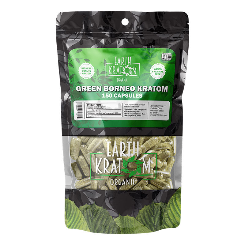 EARTH KRATOM 300CT 5PK GREEN BORNEO