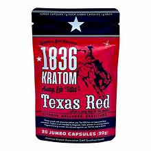 1836 KRATOM 20CT CAPSULE 10PK TEXAS RED