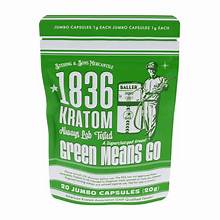 1836 KRATOM 20CT CAPSULE 10PK GREEN MEANS GO