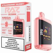 RAZZ DC25000 DISPOSABLE 5CT STRAWBERRY BURST