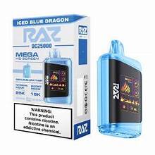 RAZZ DC25000 DISPOSABLE 5CT ICE BLUE DRAGON