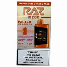 RAZZ DC25000 DISPOSABLE 5CT STRAWBERRY ORANGE TANGERINE