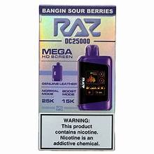 RAZZ DC25000 DISPOSABLE 5CT BANGING SOUR BERRIES