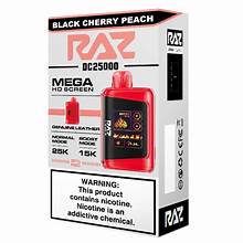 RAZZ DC25000 DISPOSABLE 5CT BLACKCHERRY PEACH