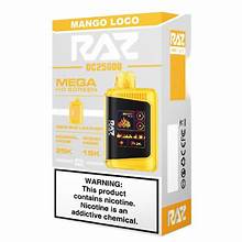 RAZZ DC25000 DISPOSABLE 5CT MANGO LOCO